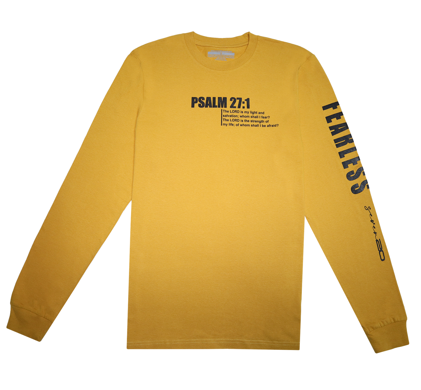 MUSTARD PSALMS UNISEX LONGSLEEVE TEE