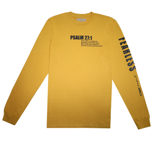 MUSTARD PSALMS UNISEX LONGSLEEVE TEE