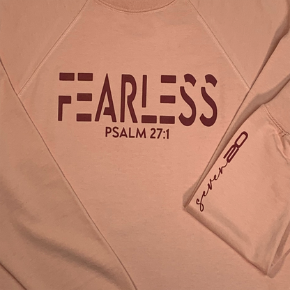 ROSE BLUSHED FEARLESS UNISEX SWEATSHIRT