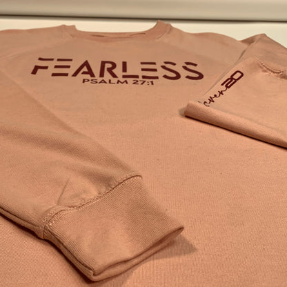 ROSE BLUSHED FEARLESS UNISEX SWEATSHIRT