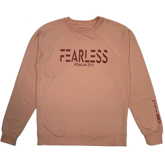 ROSE BLUSHED FEARLESS UNISEX SWEATSHIRT