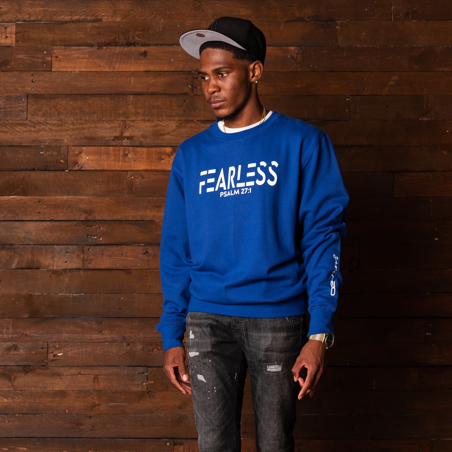 ROYAL BLUE FEARLESS UNISEX SWEATSHIRT