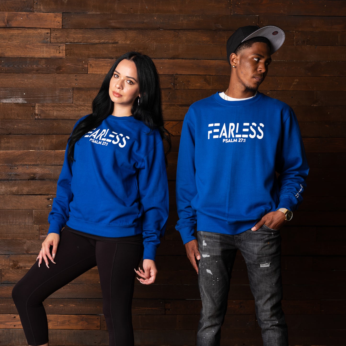 ROYAL BLUE FEARLESS UNISEX SWEATSHIRT