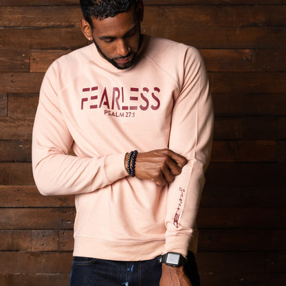 ROSE BLUSHED FEARLESS UNISEX SWEATSHIRT