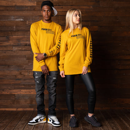 MUSTARD PSALMS UNISEX LONGSLEEVE TEE